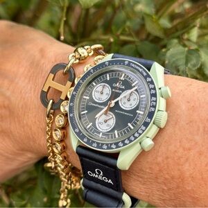 Swatch Mission on Earth Watch with Green Case